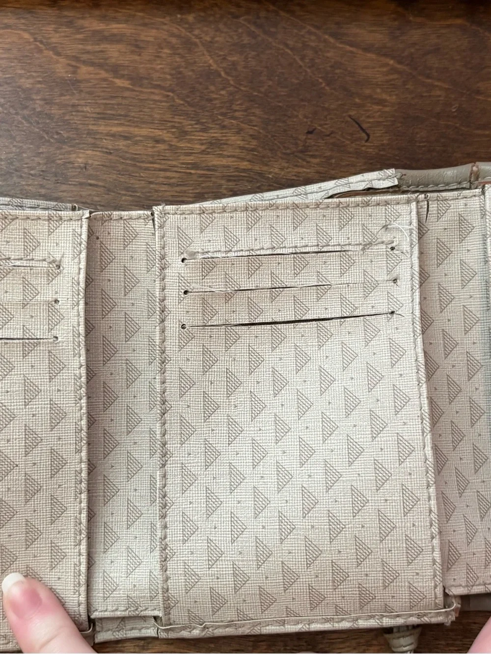 Compact Beige/Tan Vintage Liz Claiborne Women's Wallet